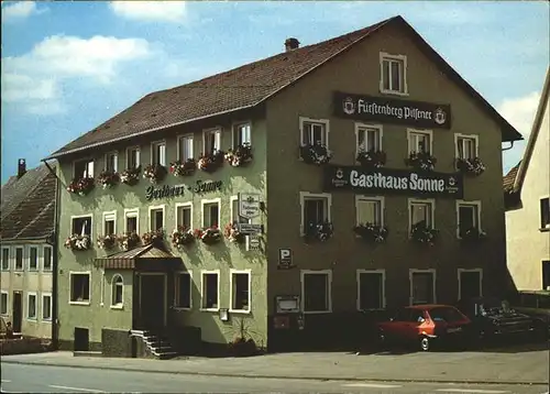 Blumberg Baden Gasthaus Sonne / Blumberg /Schwarzwald-Baar-Kreis LKR