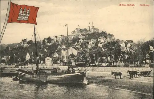 Blankenese Suellberg Sgelboot Kat. Hamburg