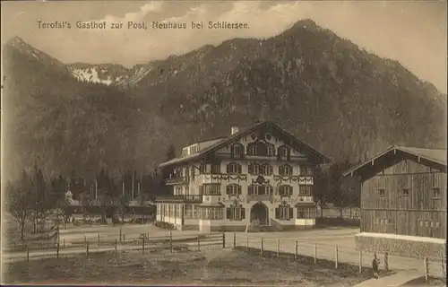 Neuhaus Schliersee Terofal Gasthof Zur Post Kat. Schliersee