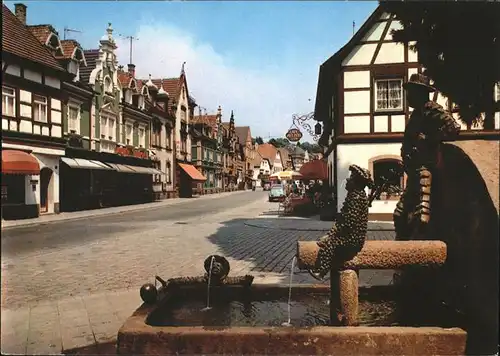 Zell Harmersbach Hauptstrasse Narrenbrunnen Kat. Zell am Harmersbach