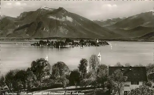 Chiemsee Fraueninsel Hochgern Kat. Chiemsee