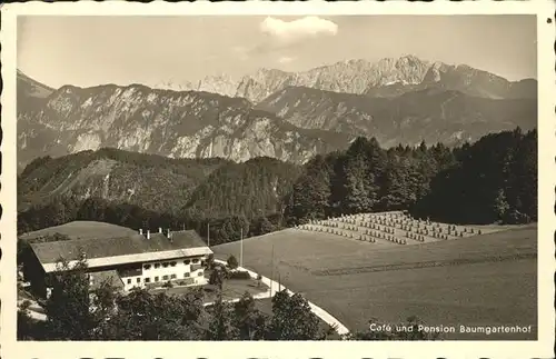 Kiefersfelden Cafe Pension Baumgartenhof Kat. Kiefersfelden