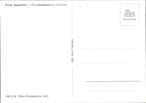 Ludwigshafen Bodensee Ev. Jugendheim Kat. Bodman-Ludwigshafen