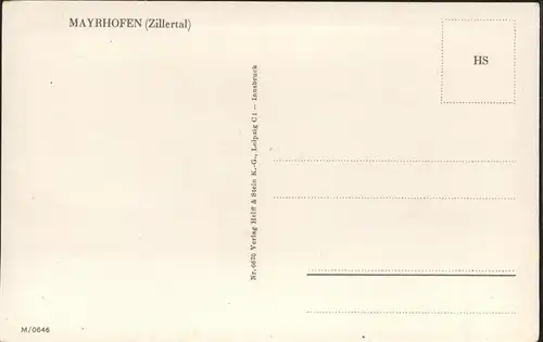 Mayrhofen Zillertal Kat. Mayrhofen