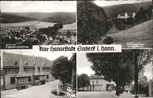 Einbeck Erholungsheim Bahnhof Rathaus Kat. Einbeck