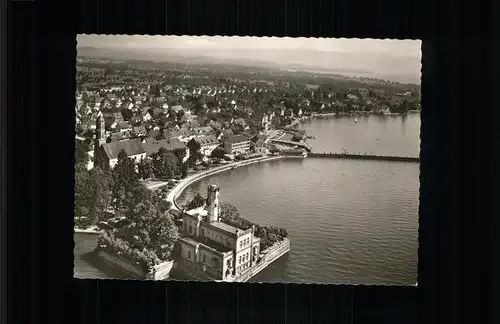 Langenargen Schloss Montfort Fliegeraufnahme Kat. Langenargen