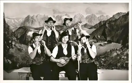 Chiemsee Musikanten Gruppe Tracht Kat. Chiemsee