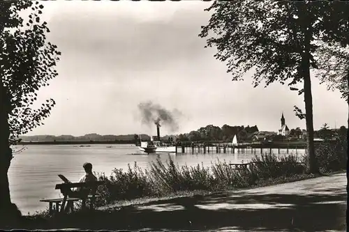 Chiemsee Seebruecke Kat. Chiemsee