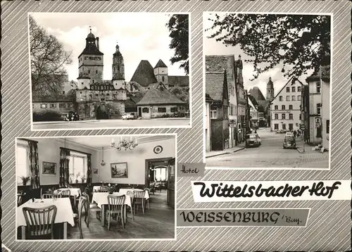 Weissenburg Bayern Wittelsbacher Hot Hotel Kirche Kat. Weissenburg i.Bay.