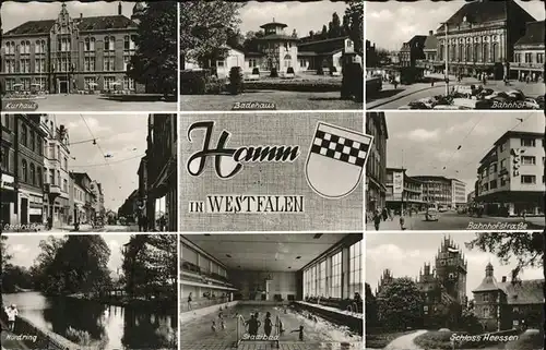 Hamm Westfalen Bahnhof Bahnhofstrasse Schloss Heessen  Kat. Hamm