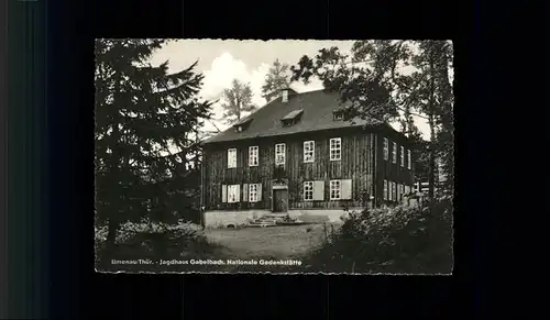 Ilmenau Jagdhaus Gabelbach Kat. Ilmenau