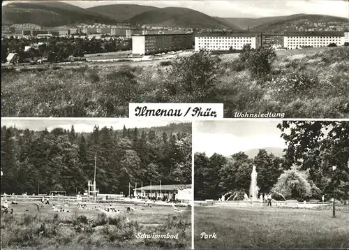 Ilmenau Schwimmbad Park Kat. Ilmenau