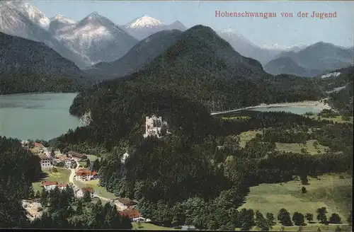 Hohenschwangau Schloss Seen Kat. Schwangau