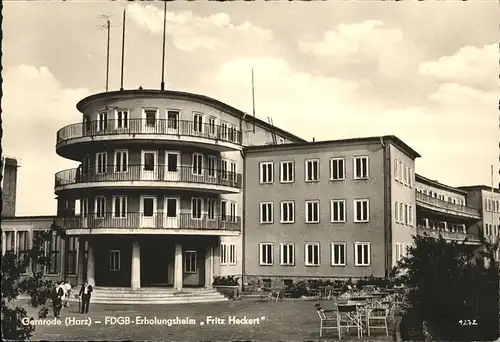 Gernrode Harz FDGB Erholungsheim Fritz Heckert / Gernrode Harz /Harz LKR