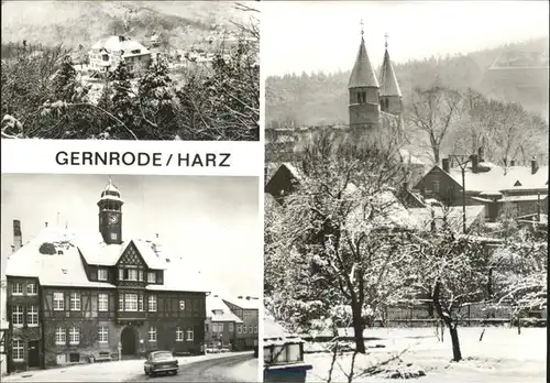 Gernrode Harz Rathaus St. Cyriakus-Kirche / Gernrode Harz /Harz LKR