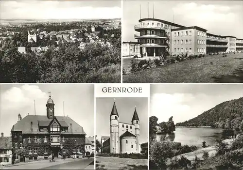 Gernrode Harz FDGB Ferienheim Fritz Heckert Rathaus / Gernrode Harz /Harz LKR