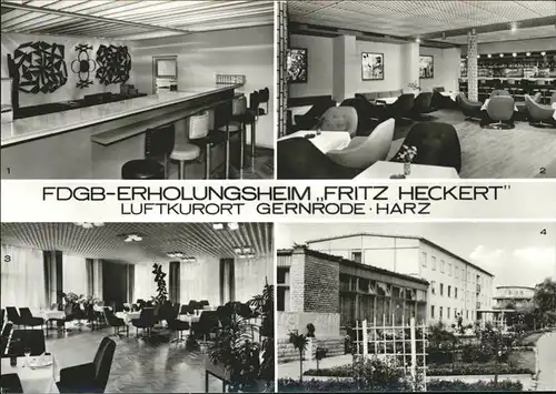 Gernrode Harz FDGB Erholungsheim Fritz Heckert / Gernrode Harz /Harz LKR