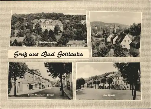 Bad Gottleuba-Berggiesshuebel Markt Kliniksanatorium Kat. Bad Gottleuba-Berggiesshuebel