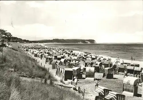 Goehren Ruegen Strand Strandkoerbe Kat. Goehren Ruegen