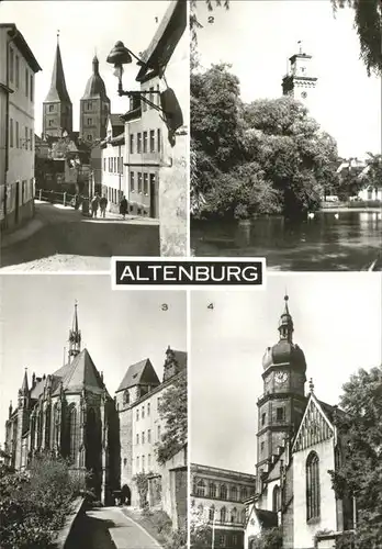 Altenburg Thueringen Rote Spitzen, Teich, Kunstturm, Schlosskirche, Bartholomaeikirche / Altenburg /Altenburger Land LKR
