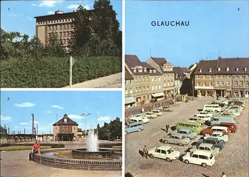 Glauchau Ingenieurschule Markt Bahnhof Kat. Glauchau