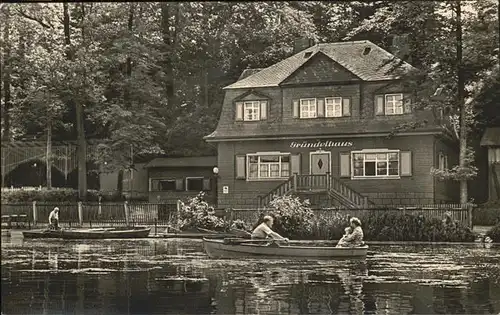 Glauchau Gruendelhaus Gruendelteich Kat. Glauchau