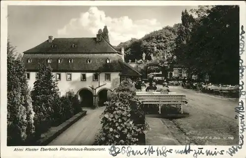 Eberbach Kloster Pfortenhaus Restaurant Kat. Eberbach