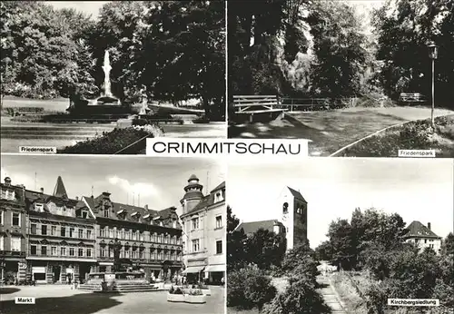 Crimmitschau Friedenspark Kirchbergsiedlung Kat. Crimmitschau