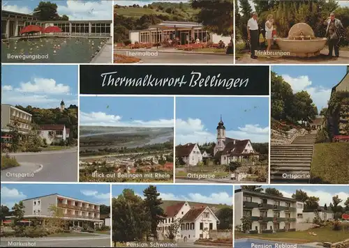 Bad Bellingen Pension Schwaen Markushof Pension Rebland Trinkbrunnen Thermalbad  Kat. Bad Bellingen