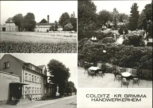 Colditz Handwerkerheim Terrasse Kat. Colditz