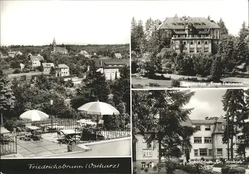 Friedrichsbrunn Sanatorium Ernst Thaelmann Dr. Strokorb Kat. Friedrichsbrunn