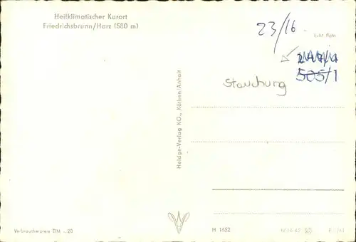 wz38211 Friedrichsbrunn Harz Kurcafe Sanatorium Dr.Strokorb Kategorie. Friedrichsbrunn Alte Ansichtskarten