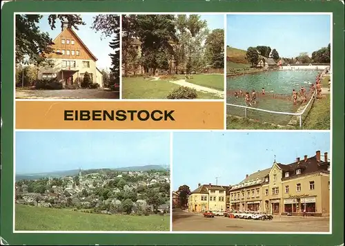 Eibenstock Buehlhaus Freibad Gedenkstaette Ernst Thaelmann Autos Kat. Eibenstock