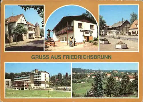 Friedrichsbrunn HO Gasstaette Brockenblick Zum Rambert Bettenhaus Kurt Dilge Kat. Friedrichsbrunn