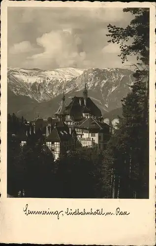 Semmering Suedbahnhotel Rase Kat. Semmering