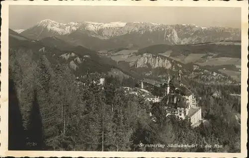 Semmering Suedbahnhotel Rax Kat. Semmering