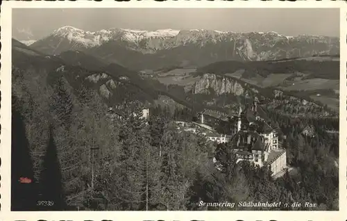 Semmering Suedbahnhotel Rax Kat. Semmering