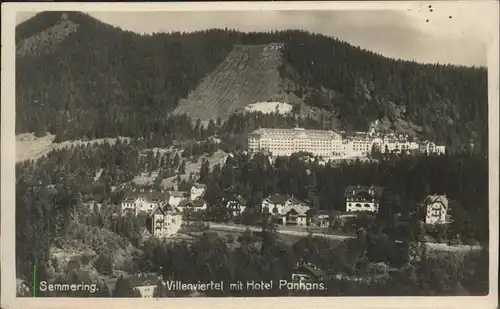 Semmering Villenviertel Hotel Panhans Kat. Semmering