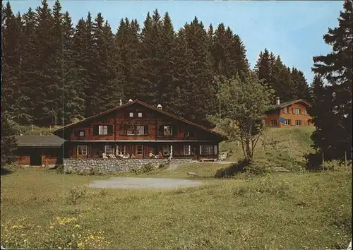 Braunwald GL Berghaus Hahnebuehl Bergahsu Wettstein Kat. Braunwald