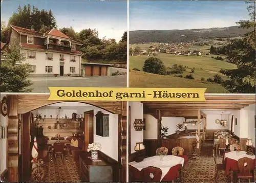 Haeusern Schwarzwald Goldenhof garni Haeusern Kat. Haeusern