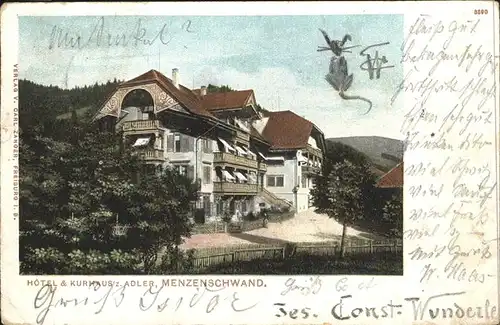 Menzenschwand Hotel Kurhaus Adler Kat. St. Blasien