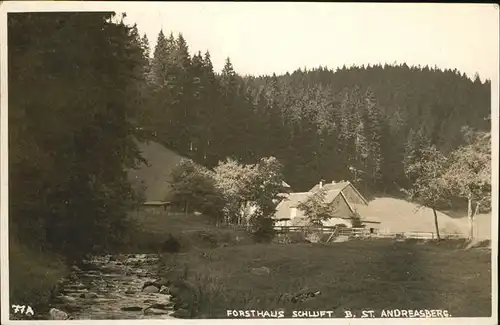 St Andreasberg Forsthaus Schluft Kat. Sankt Andreasberg