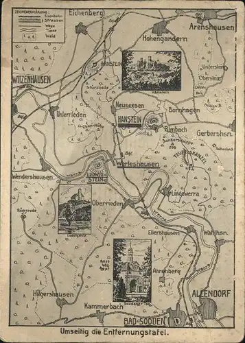 Witzenhausen Topo. Karte Kat. Witzenhausen