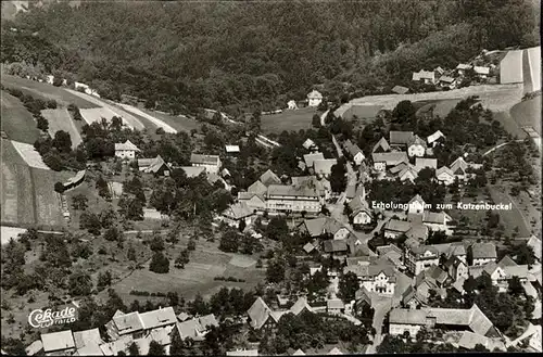 Waldkatzenbach Fliegeraufnahme Gasthof Erholungsheim Katzenbuckel Kat. Waldbrunn