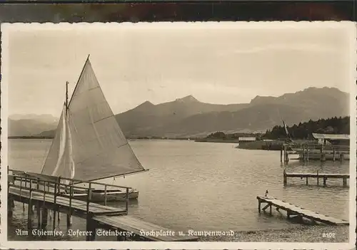 Chiemsee Chiemsee Loferer Steinberge Hochplatte Kampenwand Kat. Chiemsee