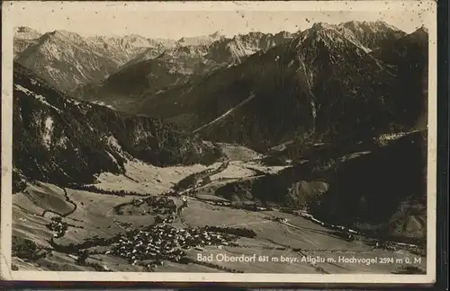 Bad Oberdorf Allgaeu Hochvogel Flugaufnahme Kat. Bad Hindelang