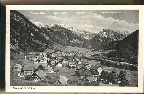 Hinterstein Bad Hindelang Geishorn Rauhorn Kugelhorn / Bad Hindelang /Oberallgaeu LKR