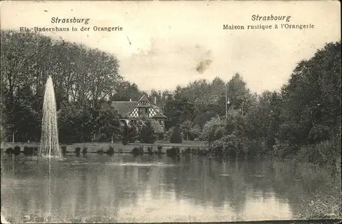 Strasbourg Elsass Bauernhaus Orangerie Kat. Strasbourg