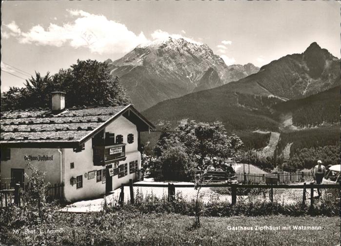 Ramsau Berchtesgaden Ramsau Gasthaus Zipfhaeusl Watzmann x