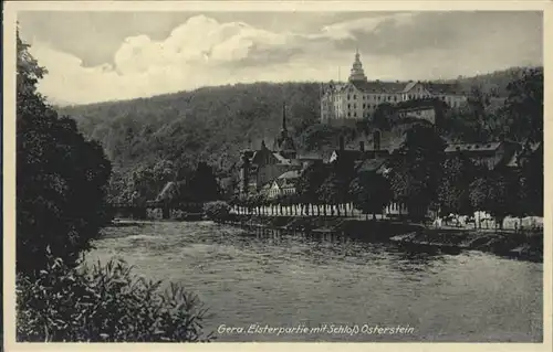 Gera Gera Elsterpartie Schloss Osterstein * / Gera /Gera Stadtkreis